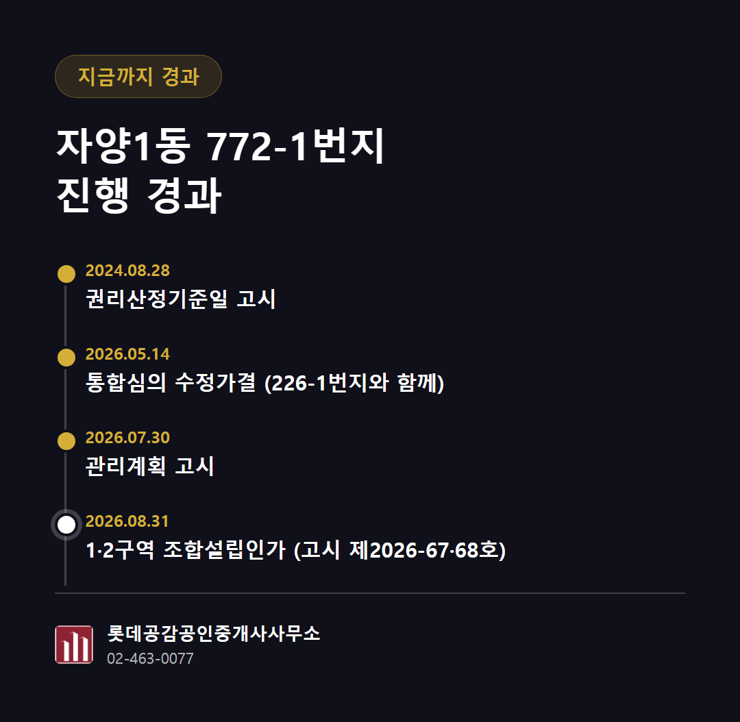 지금까지 진행 경과 카드
